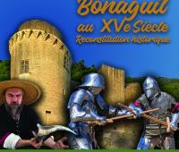 Evenement de reconstitution historique au chateau de Bonaguil